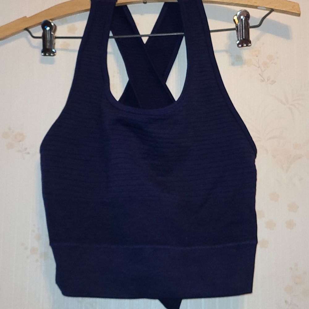 Alphalete Vault bra in Navy and size XL